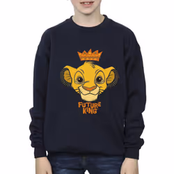 Disney Boys The Lion King Future King Sweatshirt - 12-13 Years, Navy Blue