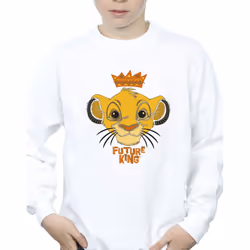 Disney Boys The Lion King Future King Sweatshirt - 12-13 Years, White