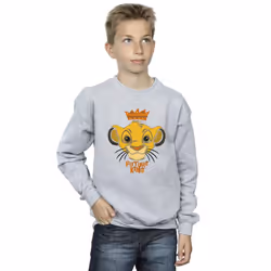 Disney Boys The Lion King Future King Sweatshirt - 12-13 Years, Sports Grey