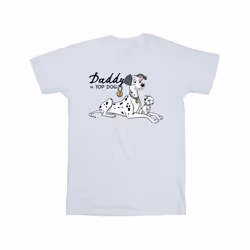 Disney Mens 101 Dalmatians Top Dog T-Shirt - S, White