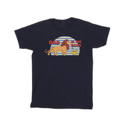 Disney Mens The Lion King Dad Boss T-Shirt - S, Navy Blue
