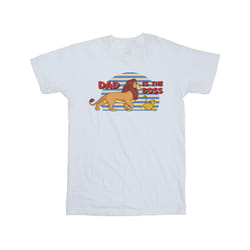 Disney Mens The Lion King Dad Boss T-Shirt - S, White