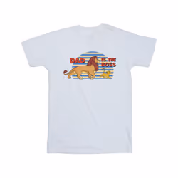 Disney Mens The Lion King Dad Boss T-Shirt - XXL, White
