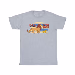 Disney Mens The Lion King Dad Boss T-Shirt - S, Sports Grey