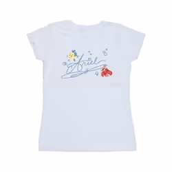 Disney Womens/Ladies The Little Mermaid Ariel Cotton T-Shirt - XXL, White