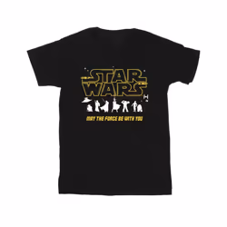 Star Wars Mens Silhouettes Force T-Shirt - L, Black
