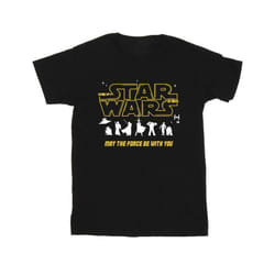 Star Wars Boys Silhouettes Force T-Shirt - 9-11 Years, Black