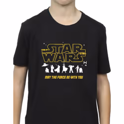 Star Wars Boys Silhouettes Force T-Shirt - 9-11 Years, Black