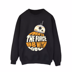 Star Wars Mens May The Force BB8 Sweatshirt - XL, Black