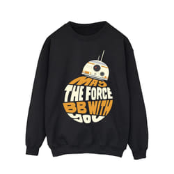 Star Wars Mens May The Force BB8 Sweatshirt - XL, Black