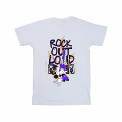 Disney Boys Mickey Mouse Rock Out Loud T-Shirt - 7-8 Years, White