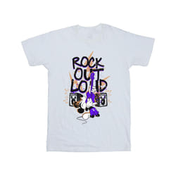 Disney Boys Mickey Mouse Rock Out Loud T-Shirt - 7-8 Years, White