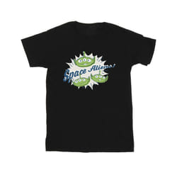 Disney Mens Toy Story Aliens T-Shirt - L, Black