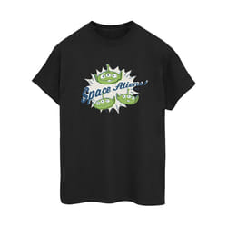 Disney Womens/Ladies Toy Story Aliens Cotton Boyfriend T-Shirt - XXL, Black