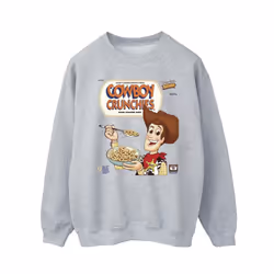 Disney Mens Toy Story Woody Cowboy Crunchies Sweatshirt - XXL, Sports Grey