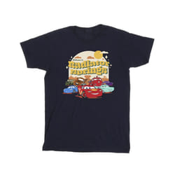 Disney Mens Cars Radiator Springs Group T-Shirt - S, Navy Blue