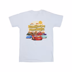 Disney Boys Cars Radiator Springs Group T-Shirt - 5-6 Years, White