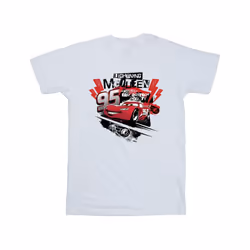 Disney Mens Cars Lightning McQueen Collage T-Shirt - XXL, White