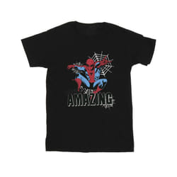 Marvel Boys Spider-Man Amazing T-Shirt - 12-13 Years, Black