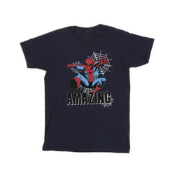 Marvel Boys Spider-Man Amazing T-Shirt - 12-13 Years, Navy Blue