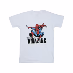 Marvel Boys Spider-Man Amazing T-Shirt - 12-13 Years, White