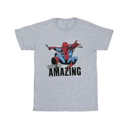 Marvel Boys Spider-Man Amazing T-Shirt - 12-13 Years, Sports Grey