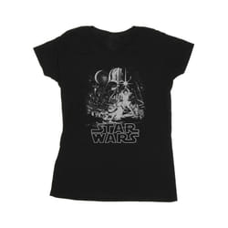 Star Wars Womens/Ladies New Hope Poster Cotton T-Shirt - M, Black