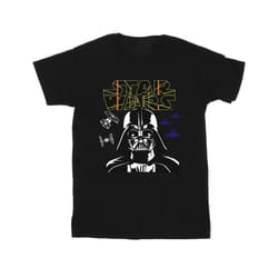 Star Wars Mens Darth Vader Comp Logo T-Shirt - L, Black