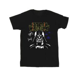 Star Wars Mens Darth Vader Comp Logo T-Shirt - XL, Black