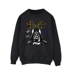 Star Wars Mens Darth Vader Comp Logo Sweatshirt - L, Black