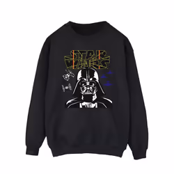 Star Wars Mens Darth Vader Comp Logo Sweatshirt - XL, Black