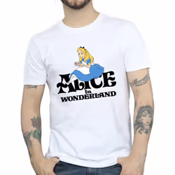 Disney Mens Alice In Wonderland Tea Drinker Classic T-Shirt