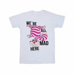 Disney Girls Alice In Wonderland All Mad Here Cotton T-Shirt
