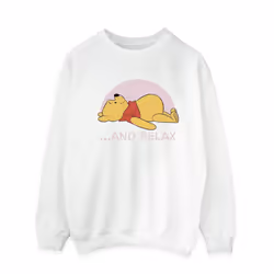 Disney Mens Winnie The Pooh Relax Sweatshirt - M, White