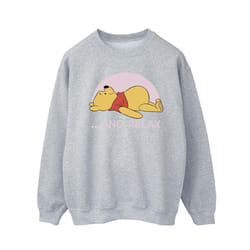 Disney Mens Winnie The Pooh Relax Sweatshirt - L, Sports Grey
