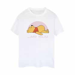Disney Womens/Ladies Winnie The Pooh Relax Cotton Boyfriend T-Shirt - S, White