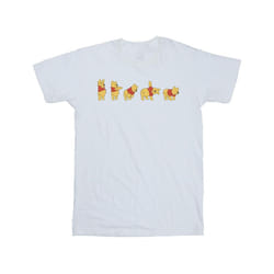Disney Mens Winnie The Pooh Stretching T-Shirt - L, White