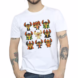 Disney Mens Lilo & Stitch Halloween Costumes T-Shirt - XXL, White