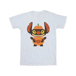 Disney Mens Lilo & Stitch Pumpkin Costume T-Shirt - M, White
