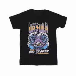 Disney Mens Villains Ursula Make Em Squirm T-Shirt - L, Black