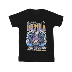 Disney Mens Villains Ursula Make Em Squirm T-Shirt - L, Black