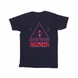 Disney Mens The Nightmare Before Christmas Halloween King T-Shirt - L, Navy Blue