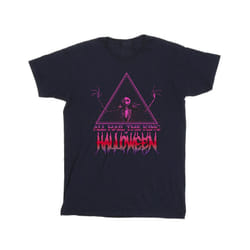Disney Mens The Nightmare Before Christmas Halloween King T-Shirt - L, Navy Blue