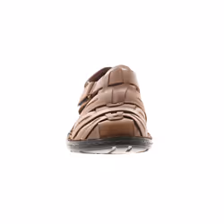 Hush Puppies Mens Sandals Albert Fisherman Leather Walking Touch Fastening Tan U