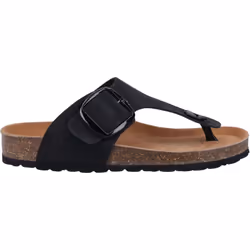 ) Hush Puppies Billie Suede Women's Black Sandals - Black, 8 (Adults'