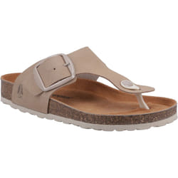 ) Hush Puppies Billie Suede Women's Taupe Sandals - Brown, 9 (Adults'