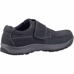 ) Hush Puppies Casper Leather Men's Navy Nubuck Loafers - Blue, 9 (Adults'