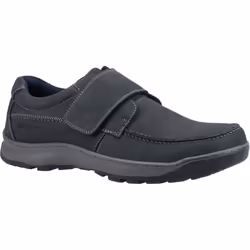 ) Hush Puppies Casper Leather Men's Navy Nubuck Loafers - Blue, 13 (Adults'