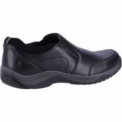 ) Donald | Black | Mens Slip On Shoes - 6 (Adults'