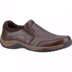 ) Donald | Coffee | Mens Slip On Shoes - 8 (Adults'